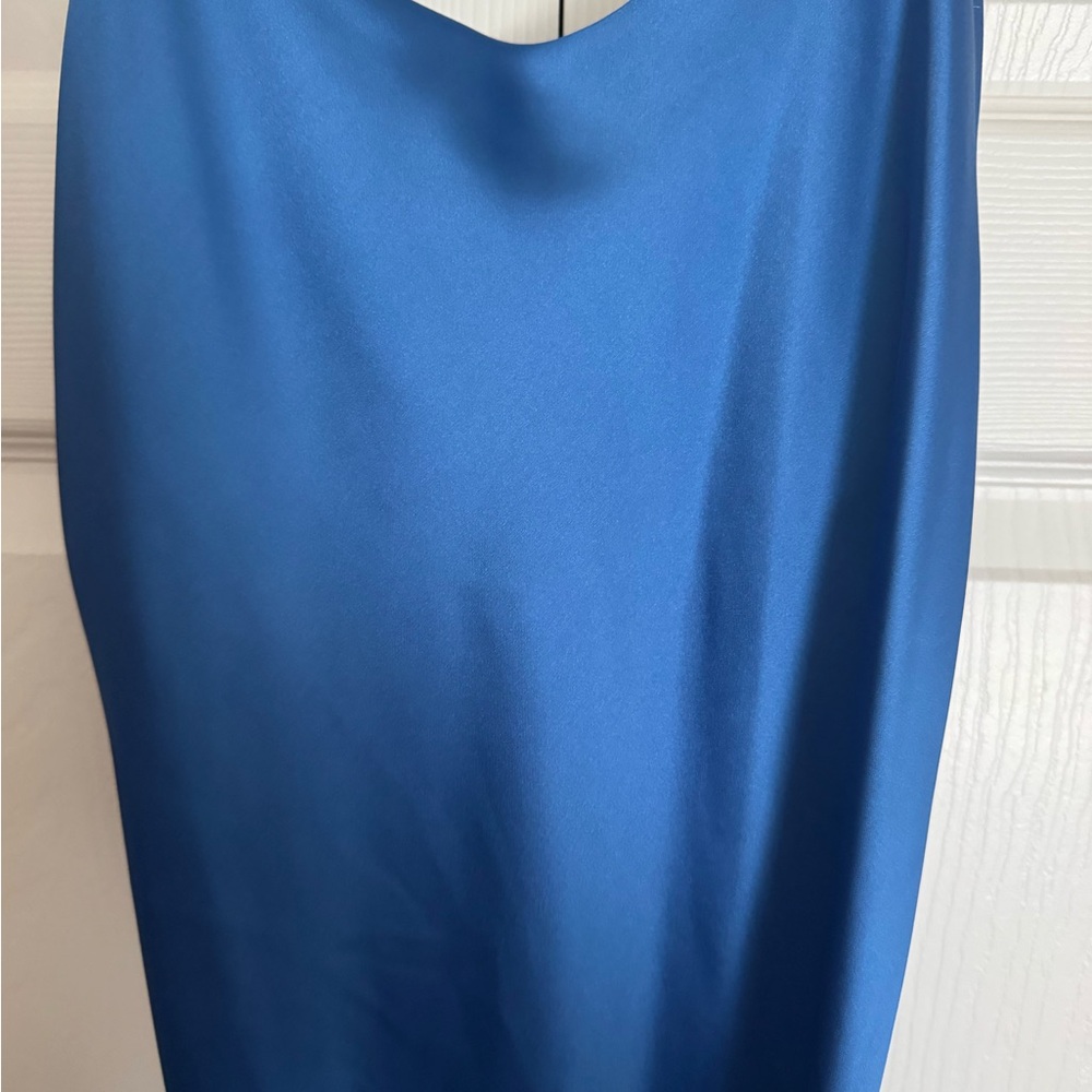 House of Harlow 1960 Satin Blue Dress - Picture 4 of 14